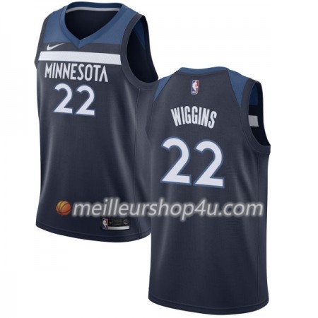 Maillot Basket Homme Minnesota Timberwolves Andrew Wiggins 22 Nike 2017-18 Navy Swingman